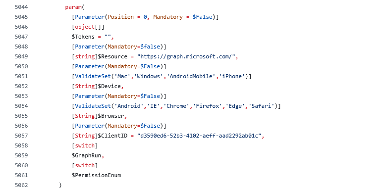 screenshot parameters