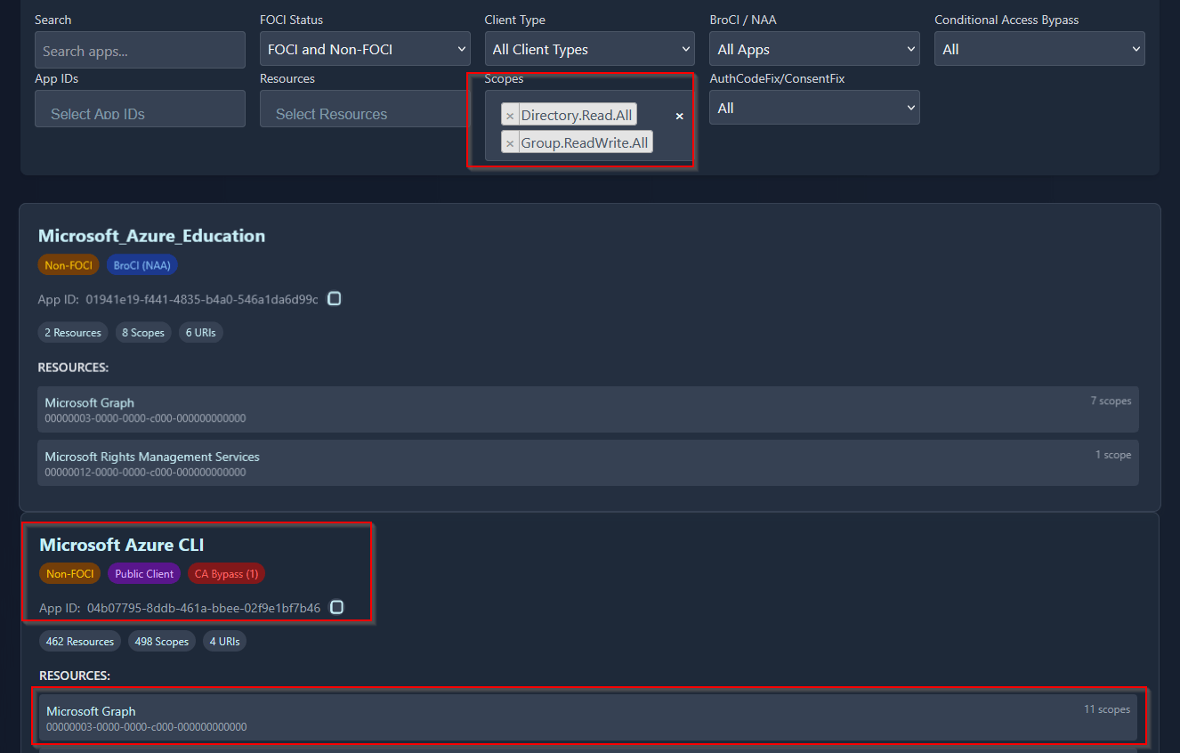 screenshot - EntraScopes